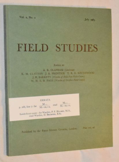 Image for Field Studies vol.2 no.2, July 1965