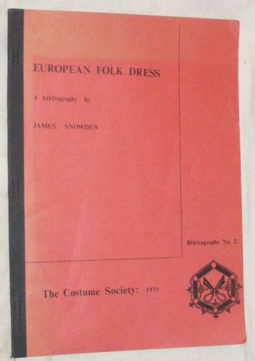 Image for European Folk Dress: a bibliography