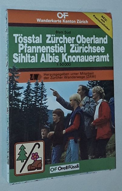 Image for Tösstal, Zürcher Oberland, Pfannenstiel, Zürichsee, Sihltal, Albis, Knonaueramt. Blatt Süd, Zusammensetzung 5011, Wanderkarte Kanton Zürich 1:50000
