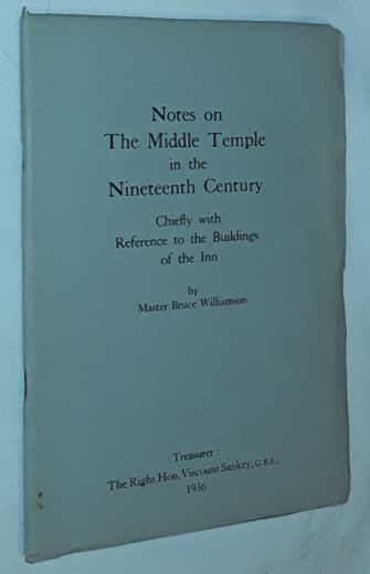 Image for Notes on the Middle Temple in the nineteenth century: Chiefly with reference to the buildings of the inn