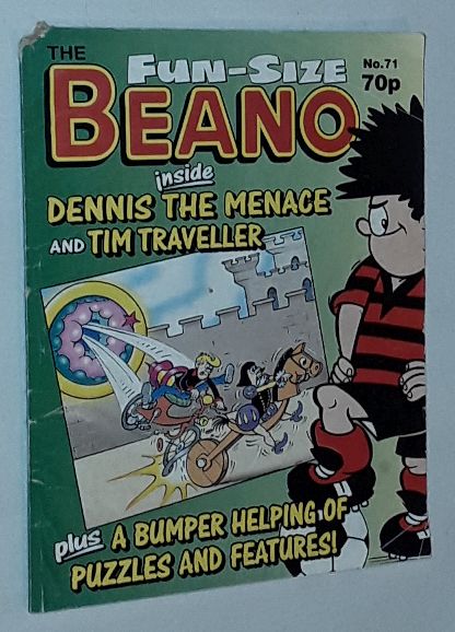 Image for Fun-Size Beano No.71. Dennis the Menace & Gnasher in 'Pet Schemes!'; Tim Traveller's 'Timeslip'