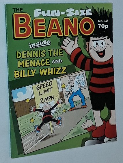 Image for Fun-Size Beano No.62. Dennis the Menace's 'Cartie Boot Sale'; Billy Whizz in 'Go Slow'