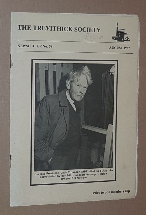 Image for The Trevithick Society Newsletter No.58, August 1987