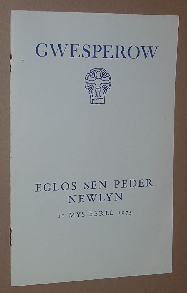 Image for Ordenal Gwesperow, Eglos Sen Peder, Newlyn 10 Mys Evrel 1975