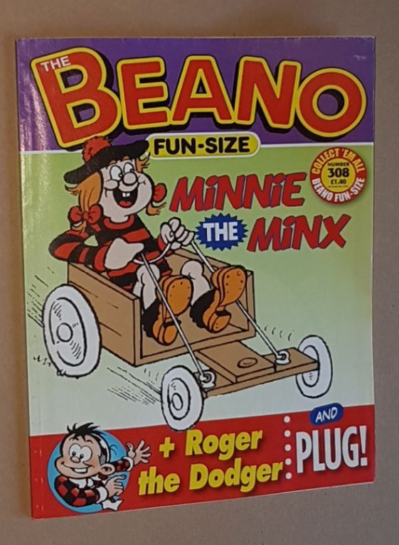 Image for Fun-Size Beano No.308: Minnie the Minx in 'Stunt Girl!', Roger the Dodger in 'Watch the Birdies!'