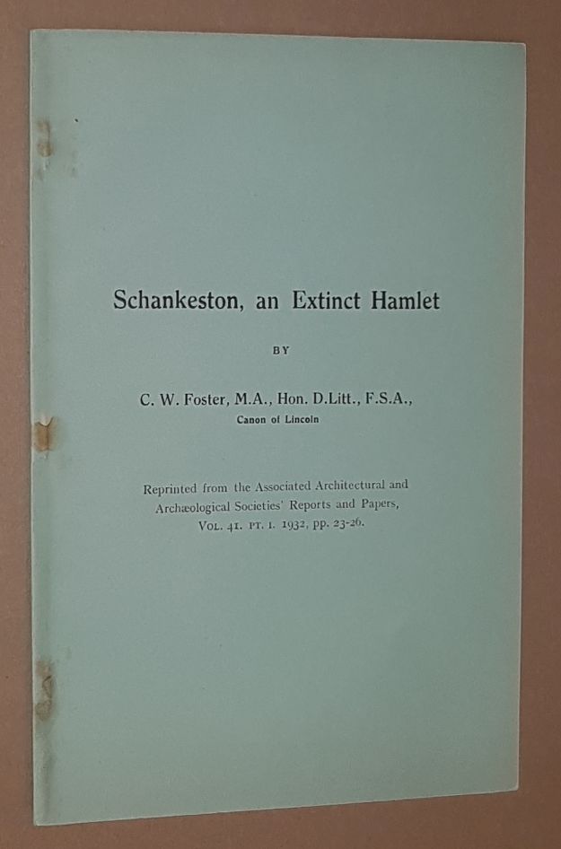 Image for Schankeston, an Extinct Hamlet