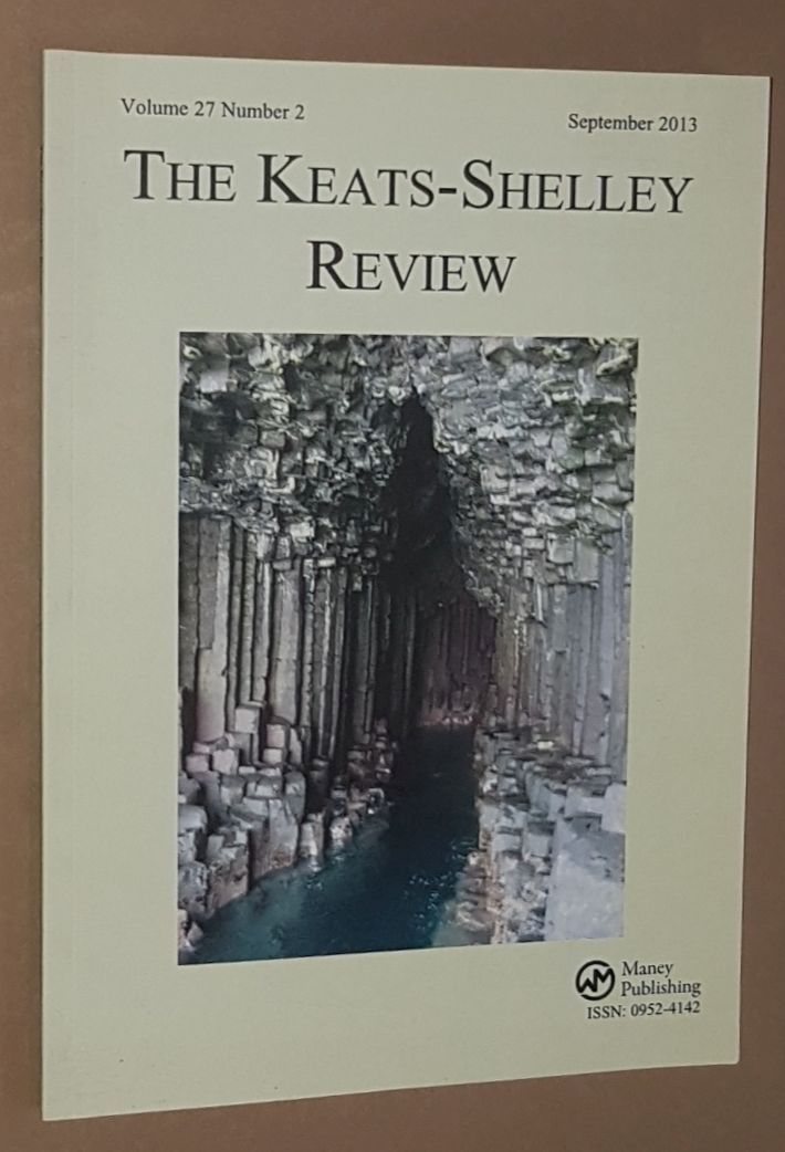 Image for The Keats-Shelley Review. Vol.27 No.2, September 2013