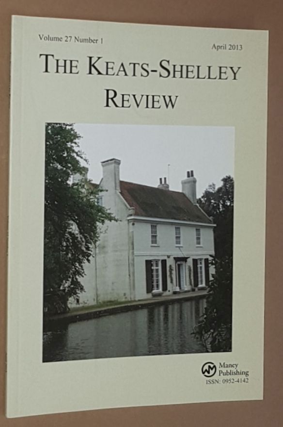 Image for The Keats-Shelley Review. Vol.27 No.1, April 2013