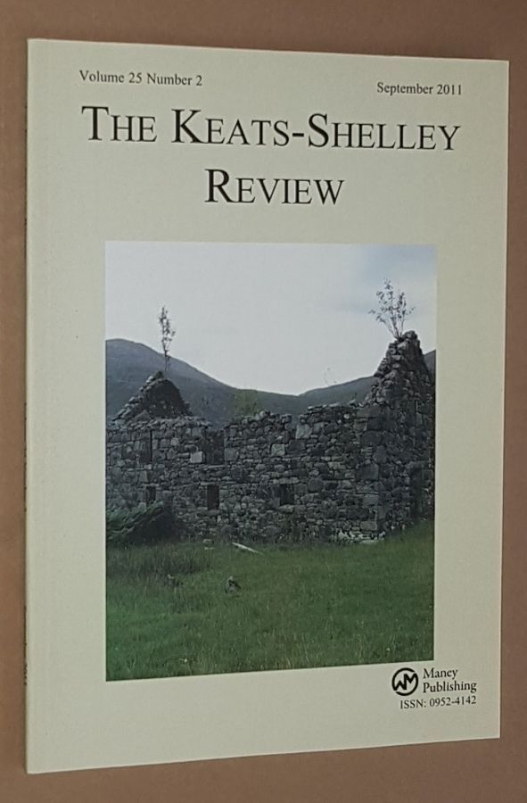 Image for The Keats-Shelley Review. Vol.25 No.2, September 2011