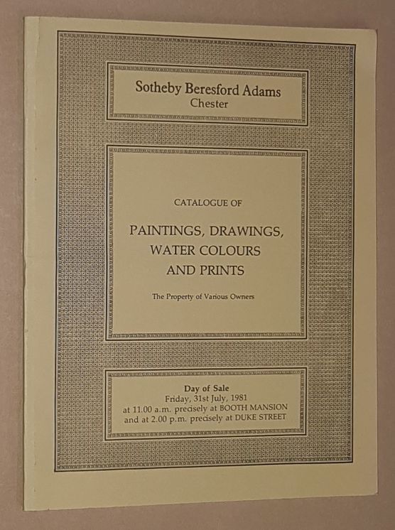 Image for Catalogue of Paintings, Drawings, Water Colours and Prints. 31st July 1981