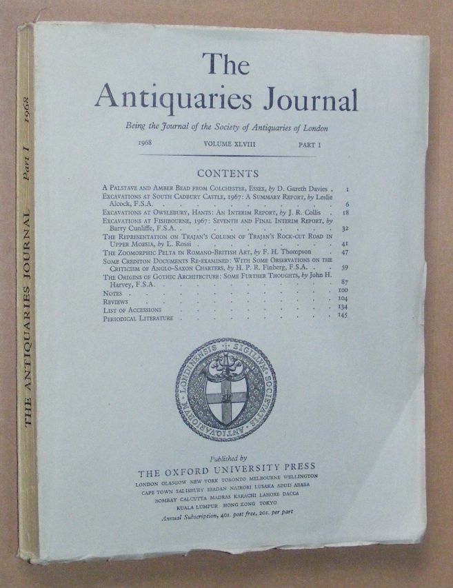 Image for The Antiquaries Journal 1968, Vol. XLVIII Part I
