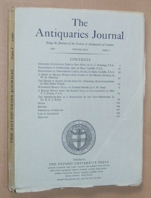 Image for The Antiquaries Journal 1966, Vol. XLVI Part I