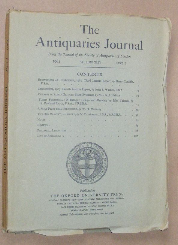Image for The Antiquaries Journal 1964, Vol. XLIV Part I