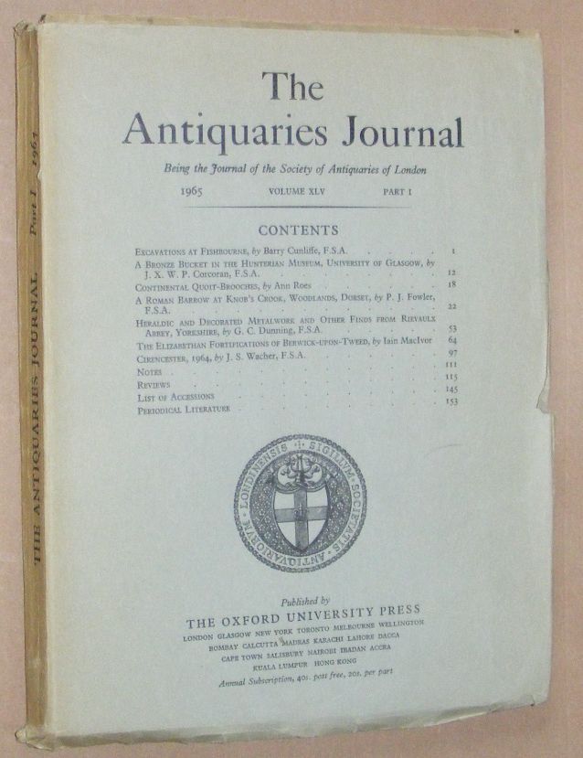 Image for The Antiquaries Journal 1965, Vol. XLV Part I