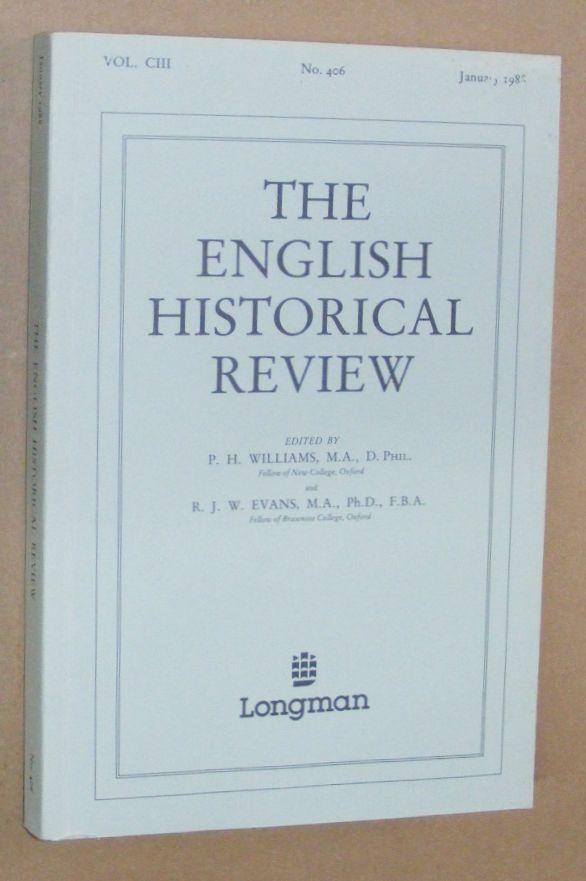 Image for The English Historical Review, Vol.CIII, No.406, January 1988