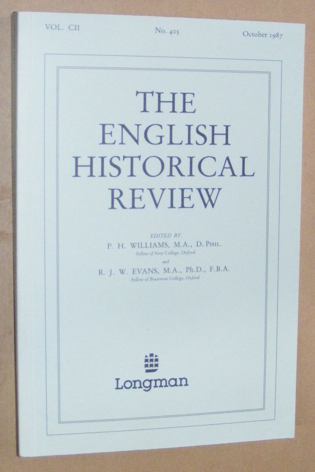 Image for The English Historical Review, Vol.CII, No.405, October 1987