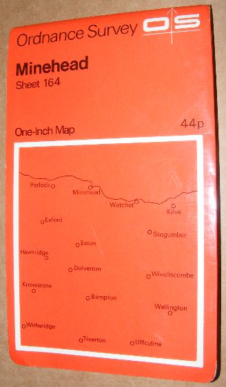 Image for Minehead. Sheet 164 One-inch Map of Great Britain. 1:63360 Seventh Series